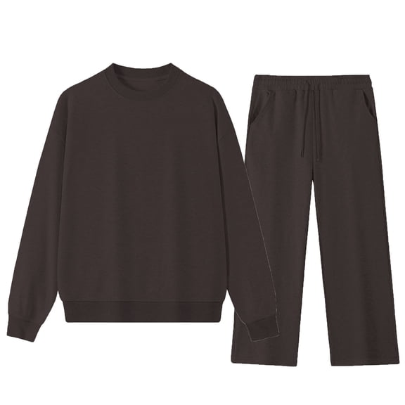 Kakii Men's 2 Piece Casual Outfits Crewneck Sweatshirt Tracksuit & Joggers Sweatpants Sweatsuit Set