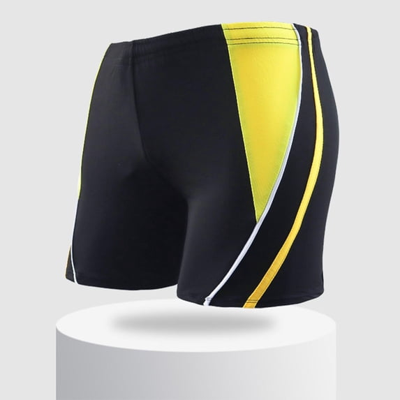 Kakii Men's Athletic Square Leg Swimsuit Jammers Durable Compression Swim Briefs Training Bathing Swimming Shorts