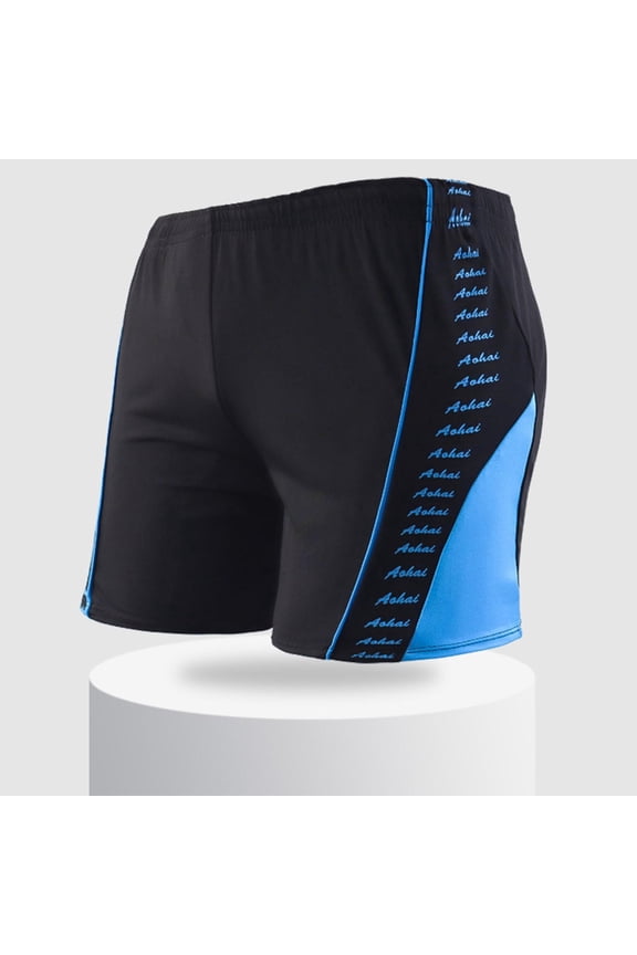 Men's Athletic Square Leg Swimsuit Jammers Durable Compression Swim Briefs Training Bathing Swimming Shorts