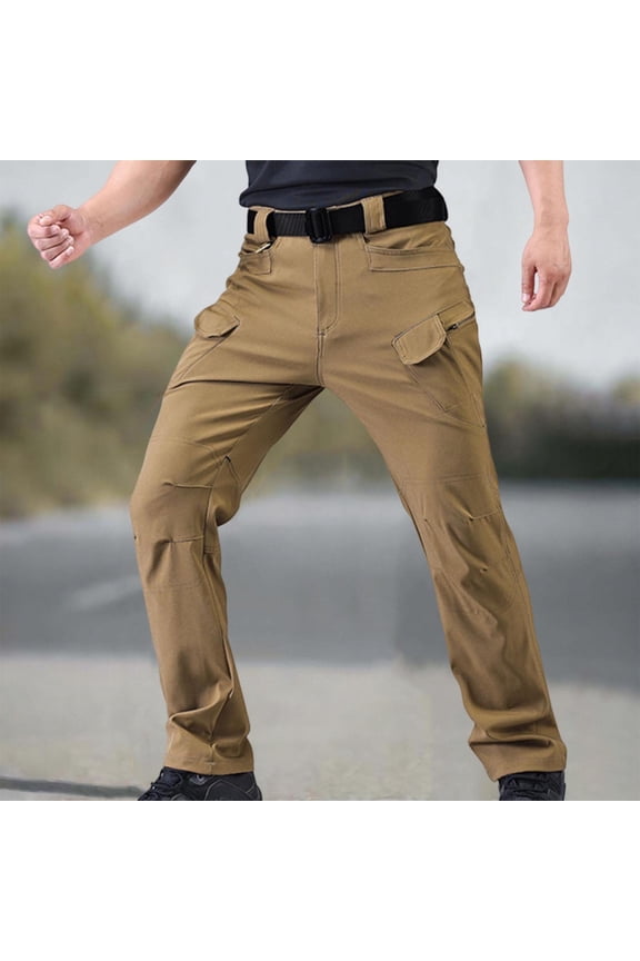 Men's Cargo Work Pants Construction Tactical Water Resistant Lightweight Outdoor Hiking Pants with Pockets