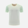 thumbnail image 1 of Kakii Men's Color Block Performance Tee, Short Sleeve Crew Neck, Moisture Wicking Stretch Athletic Top, 1 of 7