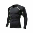 thumbnail image 1 of Kakii Men's Compression Shirts Thermal Long Sleeve Athletic Workout Tops Gym Undershirts Sports Baselayers Running T Shirt for Men, 1 of 6