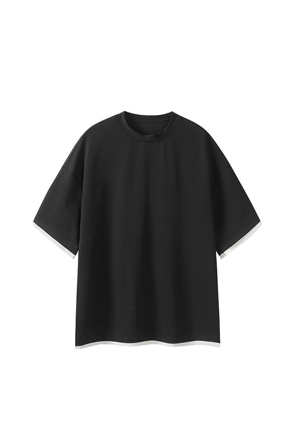 Men's Fashion Oversized Tshirts Workout Short Sleeve T-Shirt Dry Fit Lightweight Crewneck Tee Tops