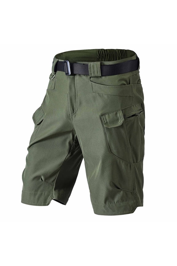 Men's Hiking Cargo Shorts Quick Dry 9" Lightweight Tactical Work Shorts with Pockets(No Belt)