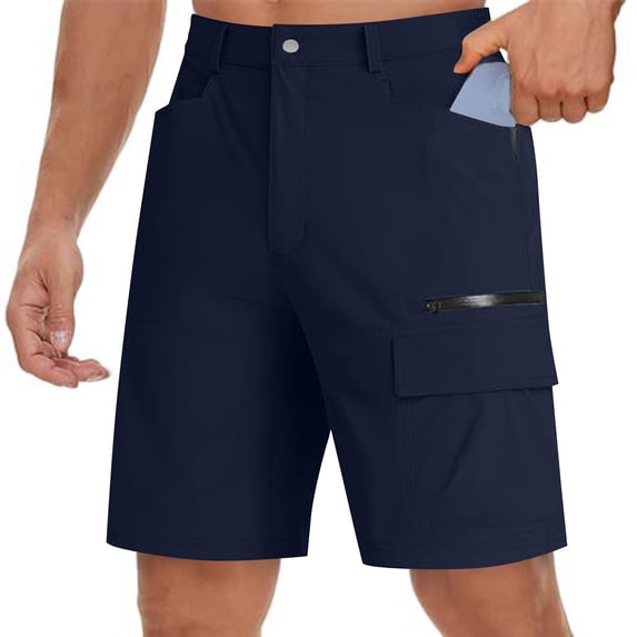 Kakii Men's Hiking Cargo Shorts Quick Dry Lightweight Summer Casual Shorts for Men Work Golf Outdoor with Pockets