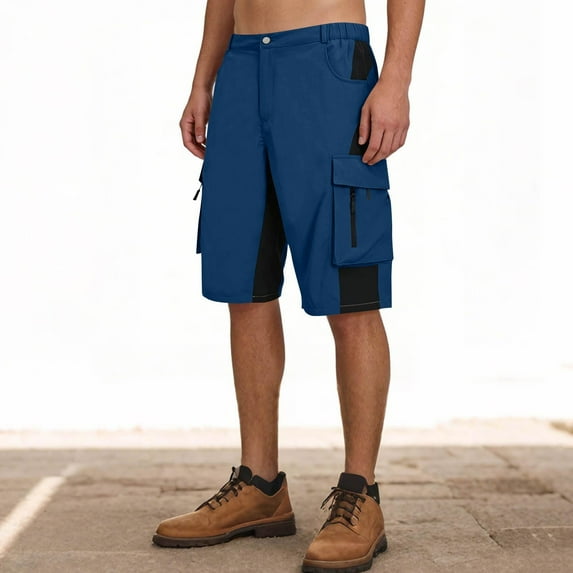 Kakii Men's Hiking Cargo Shorts with Zipper Pockets Quick Dry Casual Stretch Golf Work Short Outdoor Summer