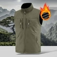 thumbnail image 1 of Kakii Men's Lightweight Softshell Vest Outerwear Windproof Fleece Lined Zip Up Sleeveless Jacket for Golf Running Hiking, 1 of 6