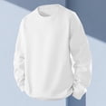 thumbnail image 1 of Kakii Men’s Lightweight Thin Cotton Crewneck Sweatshirt – Casual Long Sleeve Pullover for Spring & Fall Layering, 1 of 9