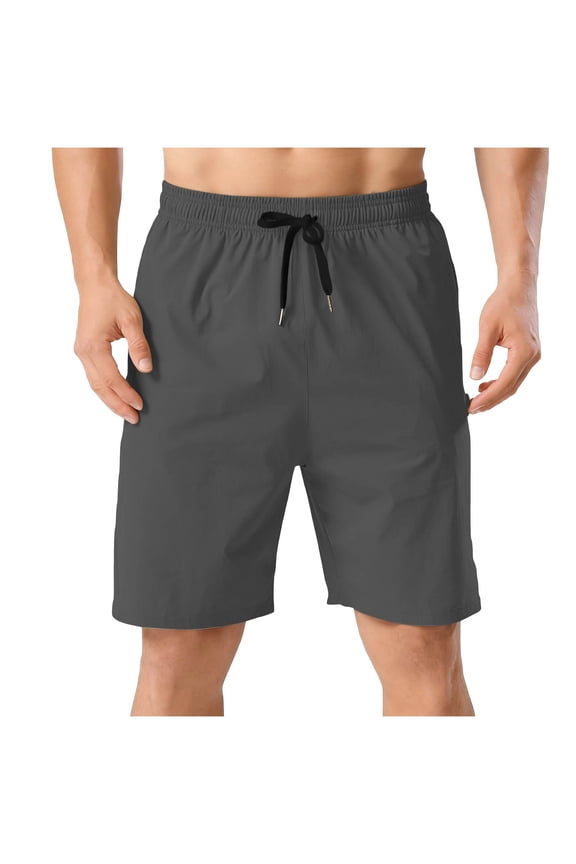 Men's Linerless Workout Shorts 7'' - Quick Dry for Running Sports Athletic Gym with Pockets