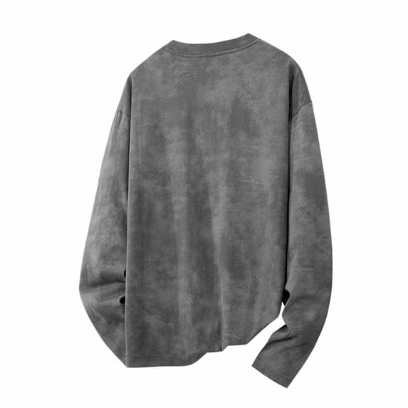 Kakii Men's Long Sleeve Tee , Raglan Sleeve Crewneck Pullover, Casual Loose Fit Sweatshirt