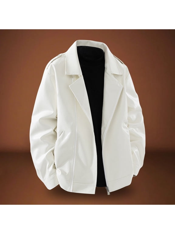 Men's Matte Crocodile-Embossed Leather Jacket, Slim Fit Zip Front Coat with Notch Lapel, Luxurious Casual Outerwear