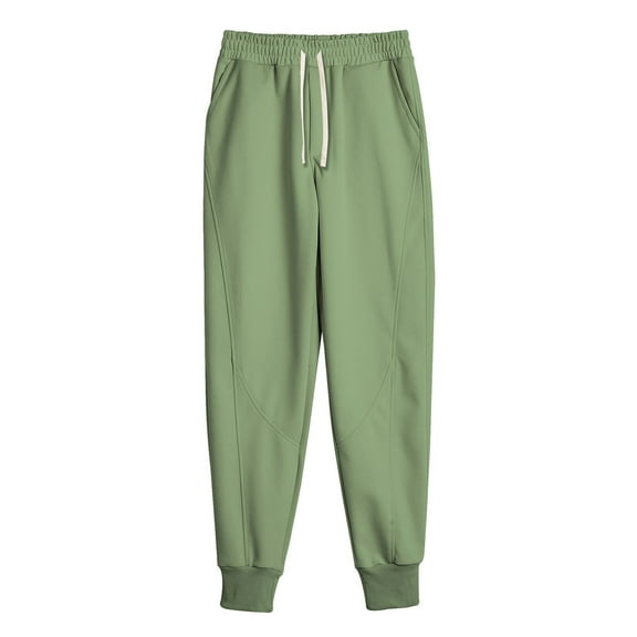 Kakii Men's Slim Fit Tapered Jogger Pants, Elastic Waist Drawstring Casual Pants with Side Pockets, Youth Athletic Training Trousers