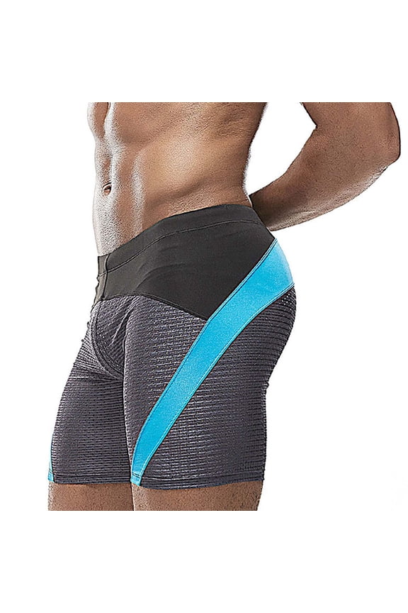 Men's Swim Jammers Competitive Athletic Swim Team Suit Training Endurance Racing Quick Dry Swimming Shorts UPF 50