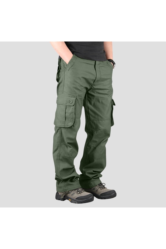 Men's Tactical Pants, Water Resistant Ripstop Cargo Pants, Lightweight EDC Work Hiking Pants, Outdoor Apparel