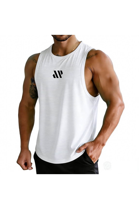 Men's Tank Tops Muscle Shirts Sleeveless Dry Fit Gym Workout Tank Top Mesh Material Quick Dry Athletic Running
