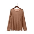 thumbnail image 1 of Kakii Men's Transparent Clothes Breathable Solid Color Long Sleeves Round Neck Shirt, 1 of 9