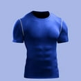 thumbnail image 1 of Kakii Men's Two-Layer Look Hooded Training Top, Contrast Long Sleeve Pullover, Stretchy Workout Tee, 1 of 7