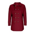 thumbnail image 1 of Kakii Men's ouble Breasted Wool Blend Coat, Mid-Length Utility Trench with Notch Lapel & Flap Pockets, Classic Fall & Winter Overcoat, 1 of 4