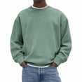thumbnail image 1 of Kakii Mens Crewneck Sweaters Slim Fit Lightweight Knit Pullover Sweaters for Casual, 1 of 6