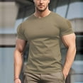 thumbnail image 1 of Kakii Mens Gym Workout Slim Fit Short Sleeve T-Shirt Cotton Performance Athletic Shirts Running Fitness Loungewear, 1 of 7