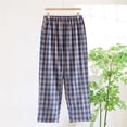 thumbnail image 1 of Kakii Mens Pajama Pants Flannel Cotton Plaid Sleep & Lounge Pants, PJ Bottoms with Pockets, 1 of 3