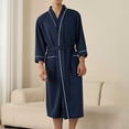 thumbnail image 1 of Kakii Mens Robes, Waffle Robes For Men, Turkish Cotton Mens Bathrobes, 1 of 5