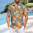 thumbnail image 1 of Kakii Mens Shirts 80s 90s Shirts for Men Casual Button Down Short Sleeve Shirt, Funny Party Quick Dry Mens Clothing, 1 of 6