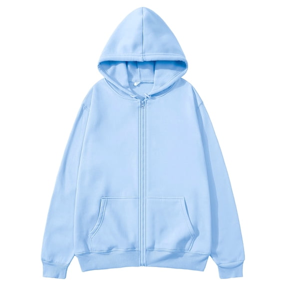 Kakii Mens Zip Up Hoodies Long Sleeve Fall Oversized Sweatshirts Acid Wash Y2K Jacket with Pockets