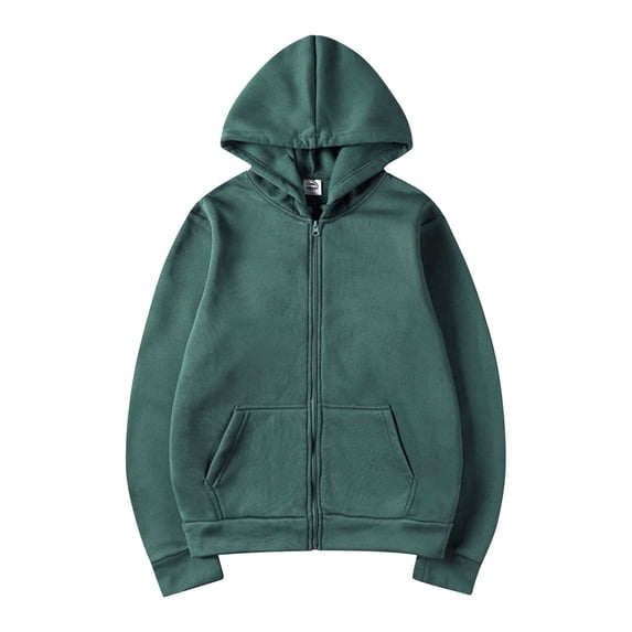 Kakii Mens Zip Up Hoodies Long Sleeve Fall Oversized Sweatshirts Acid Wash Y2K Jacket with Pockets