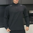thumbnail image 1 of Kakii Quarter Zip Pullover Men Moisture Wicking Performance Heather Midlayer Golf 1/4 Zip Pullover Mens Sweatshirt, 1 of 6