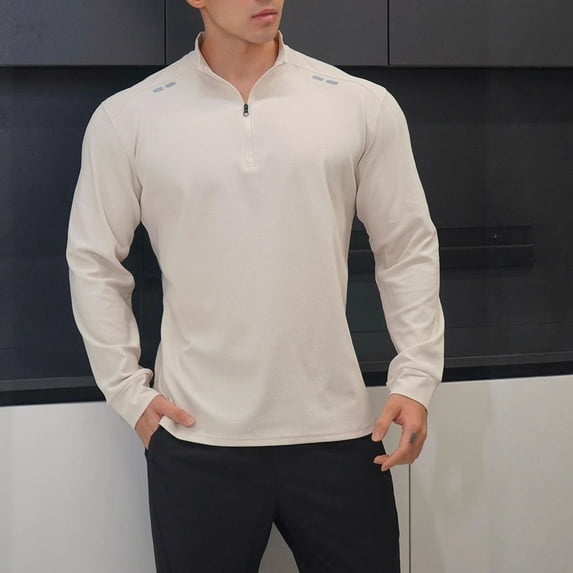 Kakii Quarter Zip Pullover Men Moisture Wicking Performance Heather Midlayer Golf 1/4 Zip Pullover Mens Sweatshirt