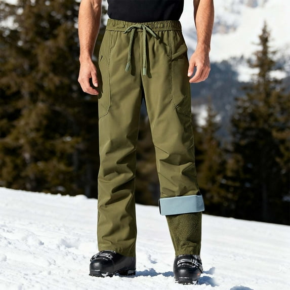 Kakii Unisex 3-in-1 Ski Pants, Waterproof Windproof Snow Pants with Detachable Fleece Liner & Multiple Pockets, Winter Hiking Trousers