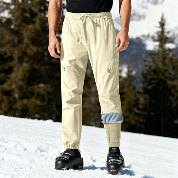 Kakii Unisex 3-in-1 Ski Pants, Waterproof Windproof Snow Pants with Detachable Fleece Liner & Multiple Pockets, Winter Hiking Trousers