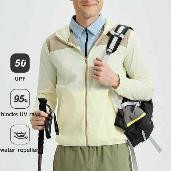 Kakii Unisex Sunproof Clothing,Lightweight Breathable Shirt Long Sun Protection Jacket for Summer Fishing Hiking Workout