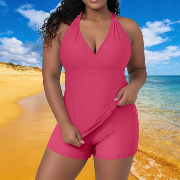 Kakii Workout Sets for Women 2 Piece Wrap Halter Tank Top High Waist Biker Shorts Yoga Pilates Outfits