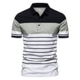 thumbnail image 1 of Kakina CMSX Summer Shirts for Men Clearance Men Summer Casual Buttons Turn-Down Collar Short Sleeve Loose Shirt Tops, 1 of 7