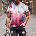 thumbnail image 1 of Kakina CMSX Summer Shirts for Men Clearance Men's Fashion Summer Neckline T-shirt 3D Printing Pattern Short Sleeve, 1 of 5