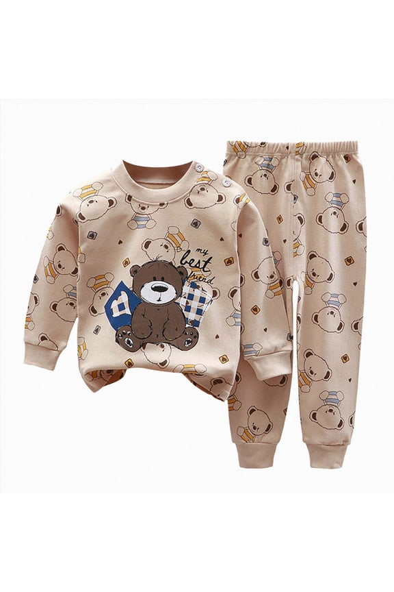 Baby Boy Fall Clothes 6 12 18 24 Months 2T 3T 4T 5T Toddler Girls Fall Outfit Cute Soft Clothes Suit Dailywear Outfits Set Kids Clothing Outfits Fall,Beige