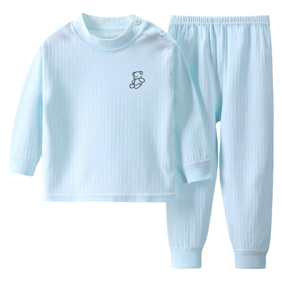 Kakishop Baby Girl Clothes 18 Months Fall Winter Outfits Infant Girl Sweatshirt Top 18 24 Months 2T 3T Pants Set,Sky Blue