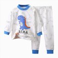 thumbnail image 1 of Kakishop Baby Girl Clothes 6 12 18 24 Months 2T 3T 4T 5T Toddler Boy Clothes Outfits Warm Winter Fall Homewear Soft Tops Pants Set (Blue,6-12 Months), 1 of 4