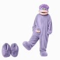 thumbnail image 1 of Kakishop Big Mouth Monster Onesie Monster Onesie Warm Home Loungewear Plush Pajamas Funny Pajamas (Purple,S), 1 of 7