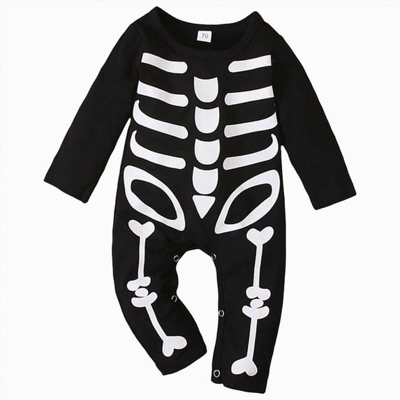 Kakishop Boy Halloween Clothes 6-12 Months My First Halloween Baby Boy Outfit Long Sleeve Pumpkin Romper Pants Set with Beanie Hat Boy Fall Clothes,Black