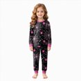 thumbnail image 1 of Kakishop Girls Halloween Pajamas Cute Long Sleeve Pjs Set Kids Sleepwear 2-Piece Pajama Sets for Boys & Girls Matching Pjs (Black,2-3 Years), 1 of 9