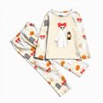 thumbnail image 1 of Kakishop Halloween Pajamas Kids Pjs Family Matching Spooky Print Long Sleeve Pajamas Sets for Girls Boys, 6-7 Year, 1 of 7