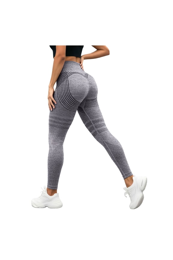 High Waisted Leggings for Women Running Workout Leggings with Inner Pocket Yoga Pants for Women,Grey