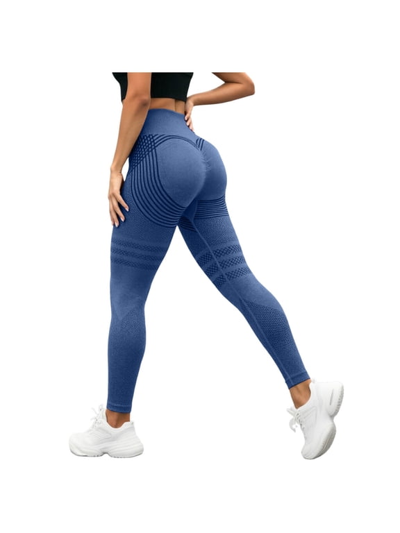 High Waisted Leggings for Women Running Workout Leggings with Inner Pocket Yoga Pants for Women,Navy