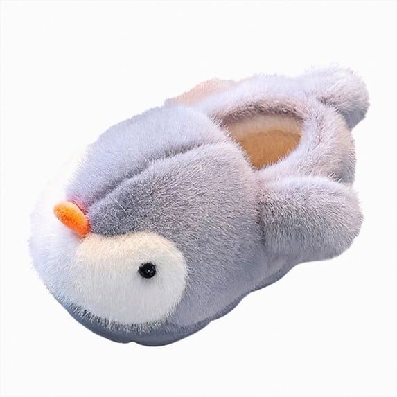 Kakishop Kids Toddler Slippers Baby Girls Boys Cute Cartoon House Shoes Children's Non Slip Warm Fall Winter Fuzzy Indoor Slipper, 3.5(10-11 Years)