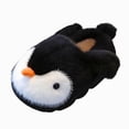 thumbnail image 1 of Kakishop Kids Toddler Slippers Baby Girls Boys Cute Cartoon House Shoes Children's Non Slip Warm Fall Winter Fuzzy Indoor Slipper Black, 11(4-5 Years), 1 of 8