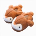 thumbnail image 1 of Kakishop Kids Toddler Slippers Baby Girls Boys Cute Cartoon House Shoes Children's Non Slip Warm Fall Winter Fuzzy Indoor Slipper Brown, 8.5(2-3 Years), 1 of 8