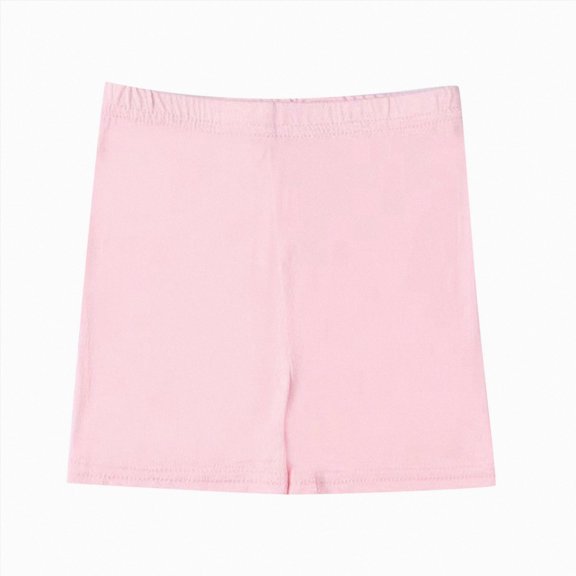 Kakishop Little Girls Underpants Cotton Bike Shorts Solid Summer Safety Under Dress Shorts for School Daily Wear (PK1,6-7 Years)